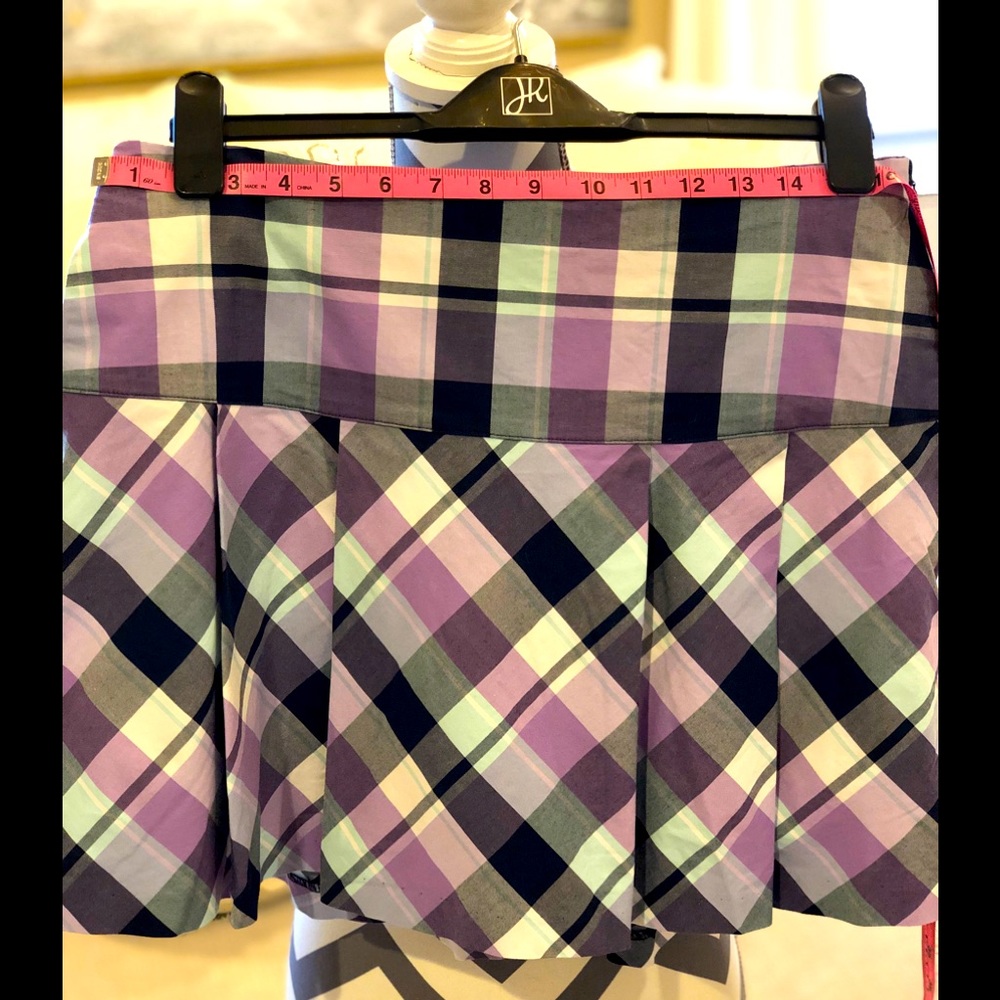 Super cute plaid skort, Size 10.  Worn once.